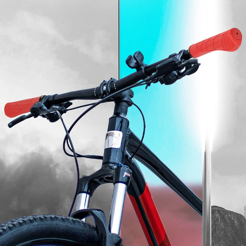 BUCKLOS Bicycle Handlebar Grip Ergonomic Lock on Bike Handle Cover Shock-absorbing Cycling Handles Bar Soft Mtb Grips