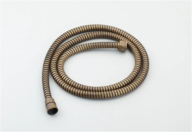 Antique Bathtub Shower Faucet Set Wall Mounted Black Bath Shower Faucet Bathroom Cold and Hot Bath and Shower Mixer Taps Brass