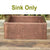 40x40x15cm Honeycomb Design Copper Single Bowl Drop-In Bar Sink Kitchen Sink