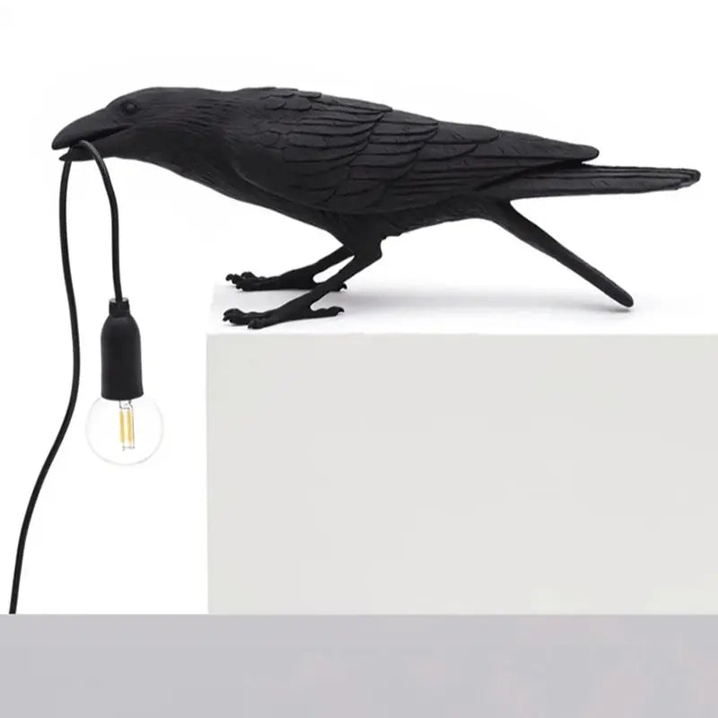 Modern Table Light,E12 Wall Lamp Resin Bird Light for Home Decoration Living Room Foyer Study Bedroom Nightstand Lights