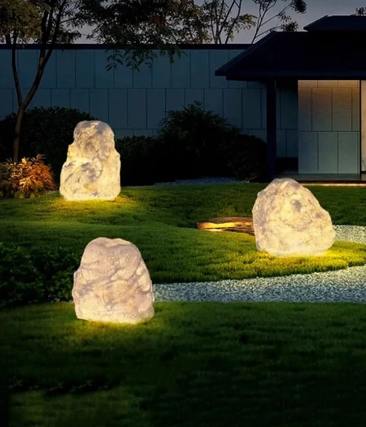 Luminous Stone Lamp Lawn Solar LED Outdoor Lighting Non Solar Lamp Outdoor Garden Decoration Outdoor Garden Light