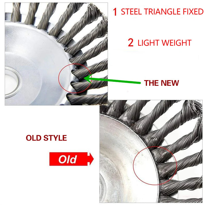 6/8/10 Inc Steel Grasss Trimmer Head Brushcutter Wire Debroussailleuse Weed Brush Blade for Garden Lawnmover Power Tool