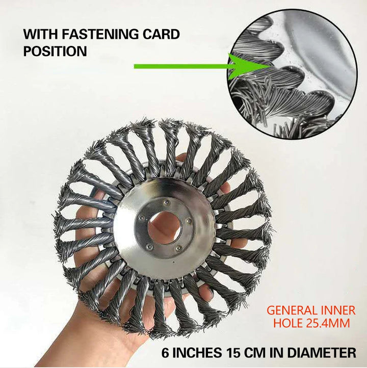 6/8/10 Inc Steel Grasss Trimmer Head Brushcutter Wire Debroussailleuse Weed Brush Blade for Garden Lawnmover Power Tool