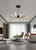 Modern Black Gold Dimming Pendant Light Nordic Creative LED Ceiling Chandeliers