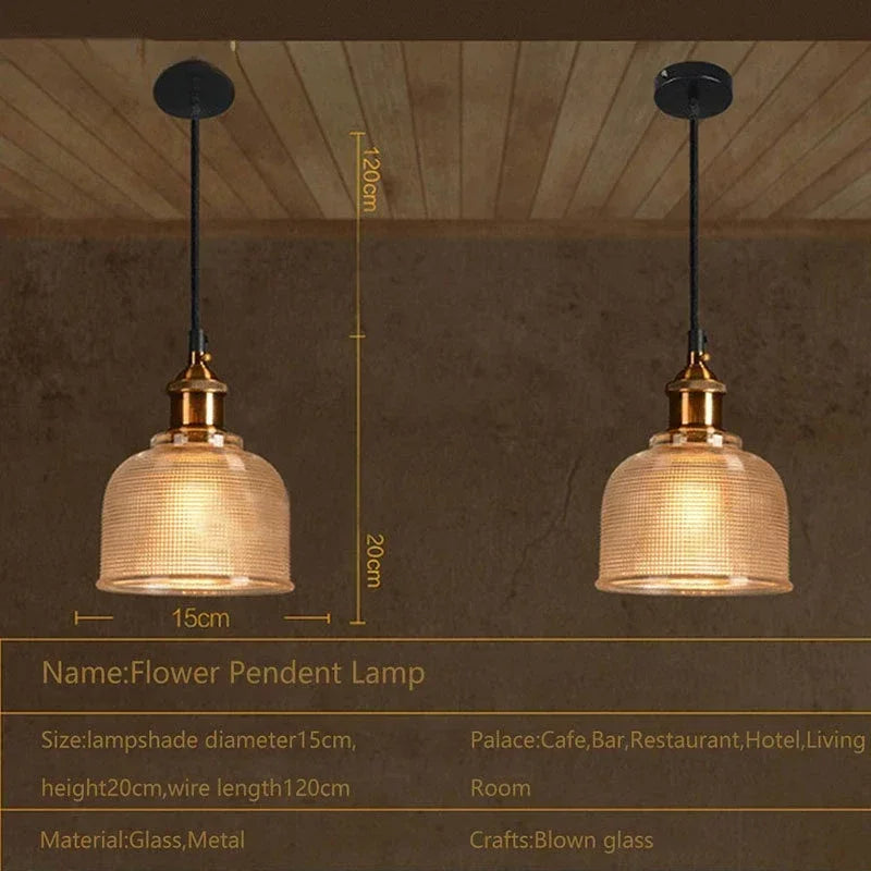 Nordic Glass Pendant Light Modern Brass Creative minimalist Chandelier For Dinning Room E27 Transparent Lampshade  Restaurant