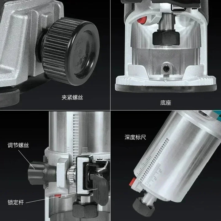 Makita DRT52 18V LXT Brushless Trim Lith‑ion Powered Woodworking Milling Tool 6.0Ah Battery For Wood Edge Trimming & Grooving
