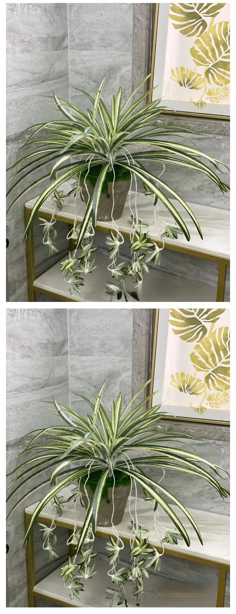 Simulation 5-pronged Phnom Penh Spider Plant Wedding Scene Layout Plant Wall Accessories Bunch Fake Flowers Home Decoration