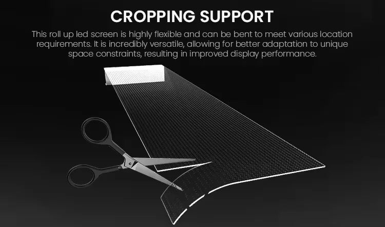 Flexible LED Screen Transparent Film Screen LED Advertising Display Transparent LED Video Wall