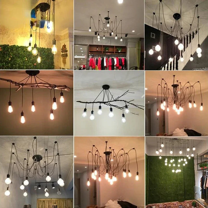 LOFT Office Retro Industrial Wind Chandelier Clothing Store Creative 6 First Sky Girl Scatter Chandelier
