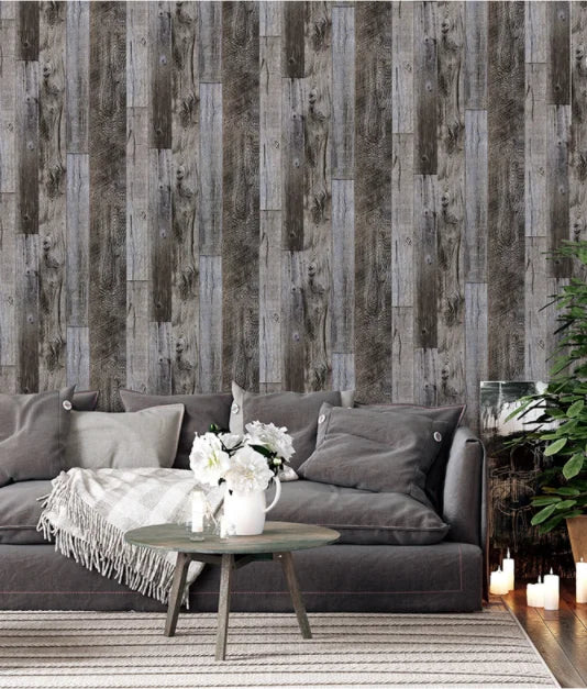 Wood Vinyl Wallpaper Roll Wood Grain Self Adhesive Wallpaper Kitchen Wardrobe Cabinet Furniture Contact Paper Renovation Door