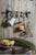 Vintage Iron Decorative Hooks Coffee Shop Display Window Cup Holder Mobile Hook Wall Hanger Stable Load Bearing Grocery Rack