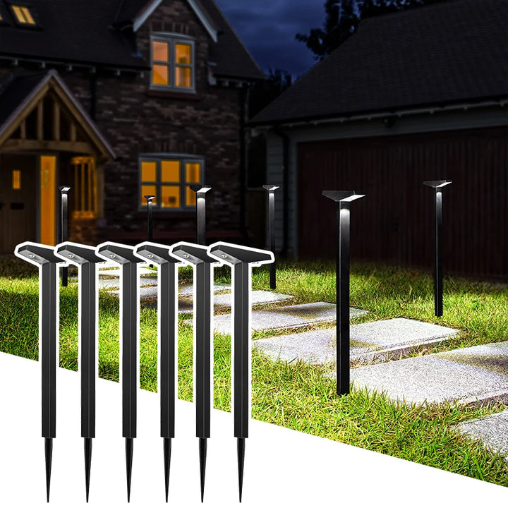 Solar-Powered Lawn Lights, Outdoor Waterproof Ground Lights, Suitable for Courtyards, Paths, Gardens, Lawns, Camping, Outdoor Areas, and Deck Ambiance Decoration and Landscaping