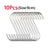5/10Pcs S-Shape Hook Stainless Steel Clothes Bags Towels Plants Hanging Rack Multi-function Kitchen Bedroom Railing Hanger Hook