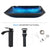 KEMAIDI Big Tempered Glass Basin Sink Washbasin Bathroom Vessel Sinks Counter Top Bowl Washroom Vessel Vanity Sink Faucet Set