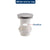 Bathroom Push Down Pop-Up Drain Sink Waste Stopper Valve Chrome Body with Color Lid Washbasin Water Head Deodorization Stopper