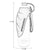 OUZEY 580ml Dog Water Bottle Outdoor Dog Walking Portable Foldable Drinking Bowls For Small Medium Dogs