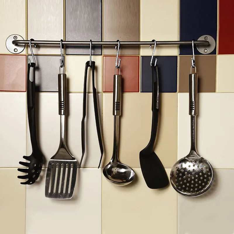 5/10Pcs Stainless Steel S-Shape Hook Multi-function Railing Hanger Clasp Holder Bedroom Kitchen Bathroom Hanging Storage Tools