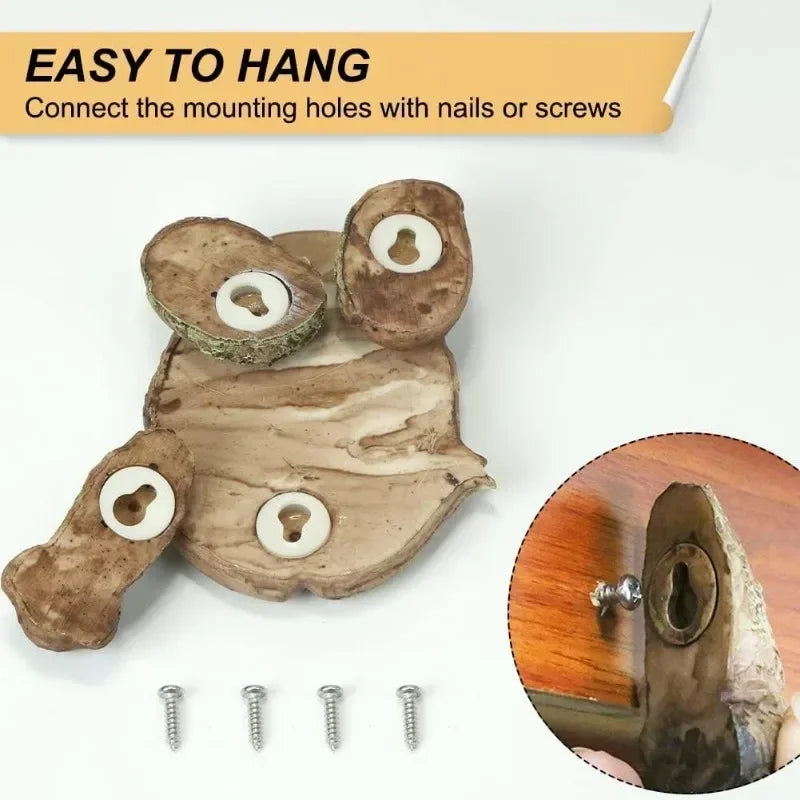 Outdoor Tree Face Statues Old Man Tree Hugger Bark Ghost Face  Funny Yard Art Tree Decor Outdoor Garden