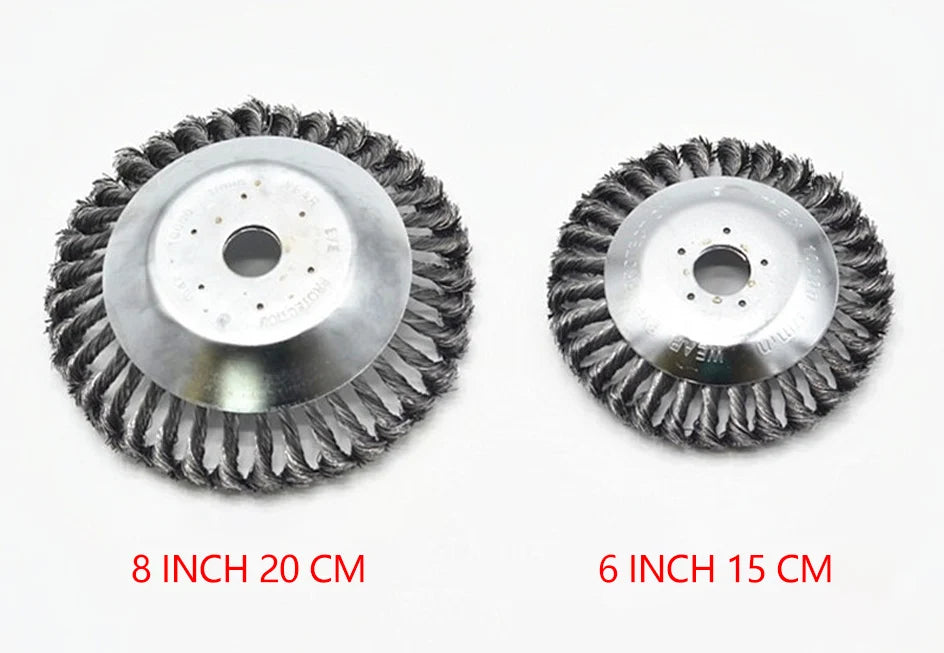 6/8/10 Inc Steel Grasss Trimmer Head Brushcutter Wire Debroussailleuse Weed Brush Blade for Garden Lawnmover Power Tool