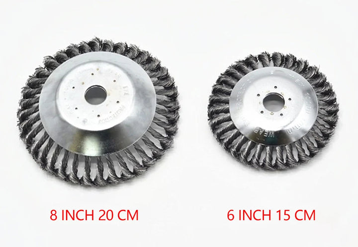 6/8/10 Inc Steel Grasss Trimmer Head Brushcutter Wire Debroussailleuse Weed Brush Blade for Garden Lawnmover Power Tool