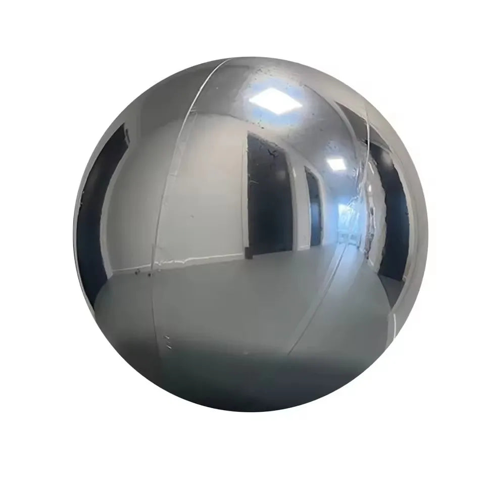 Giant event decoration PVC ball mirror balloon, inflatable reflective ball, shiny inflatable mirror ball
