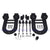 Dimon Customized America Style Black Color Carbon Steel Sliding Wooden Door Hardware DM-SDU 7203