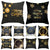 1pcs/set Christmas Black Gold Cushion Cover Merry Christmas Decorations for Home