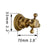 YANKSMART Bathroom Rainfall Shower Faucets 8 Inch Antique Brass Round Wall Mounted Faucet Sets Dual Handles Mixer Tap