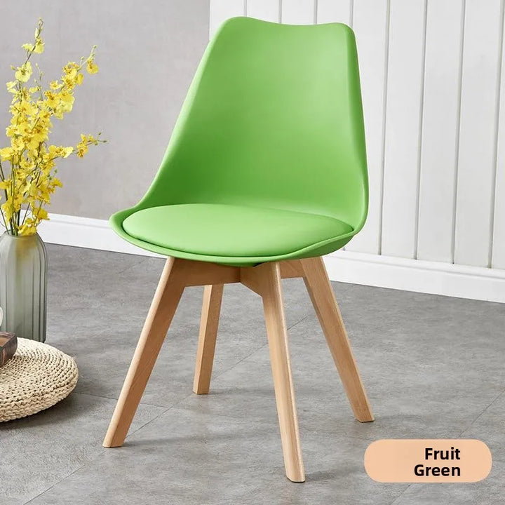 Comfortable Backless Dining Chair Office Chair Cafe Balcony Leisure Simple Home Use Tulip Chair Car Pulling Restaurant Chair