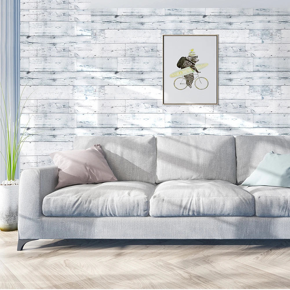 Wood Vinyl Wallpaper Roll Wood Grain Self Adhesive Wallpaper Kitchen Wardrobe Cabinet Furniture Contact Paper Renovation Door