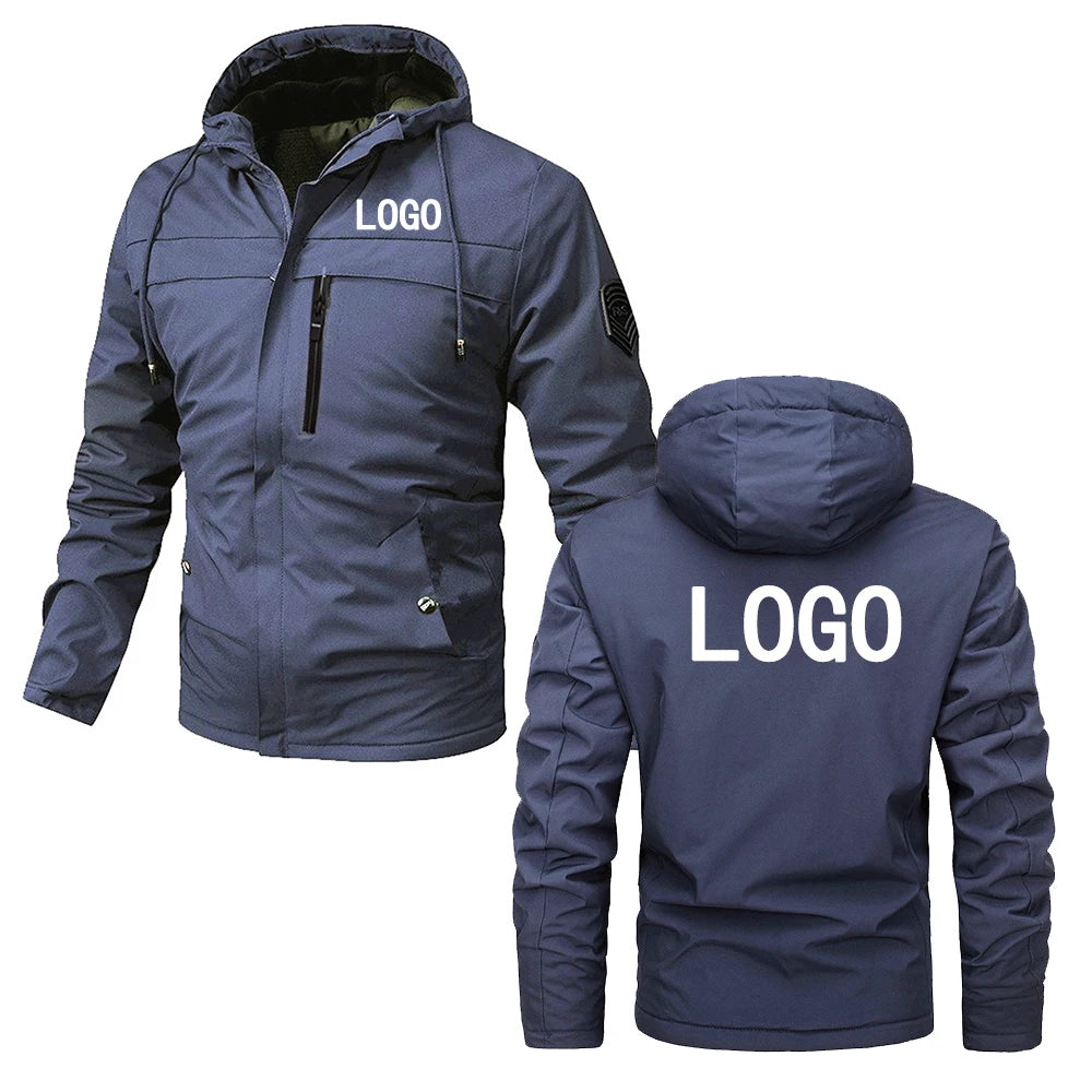 Customize your logo, spring and autumn outdoor trendy jackets, unisex zippered hooded jackets, outdoor sports hiking jackets