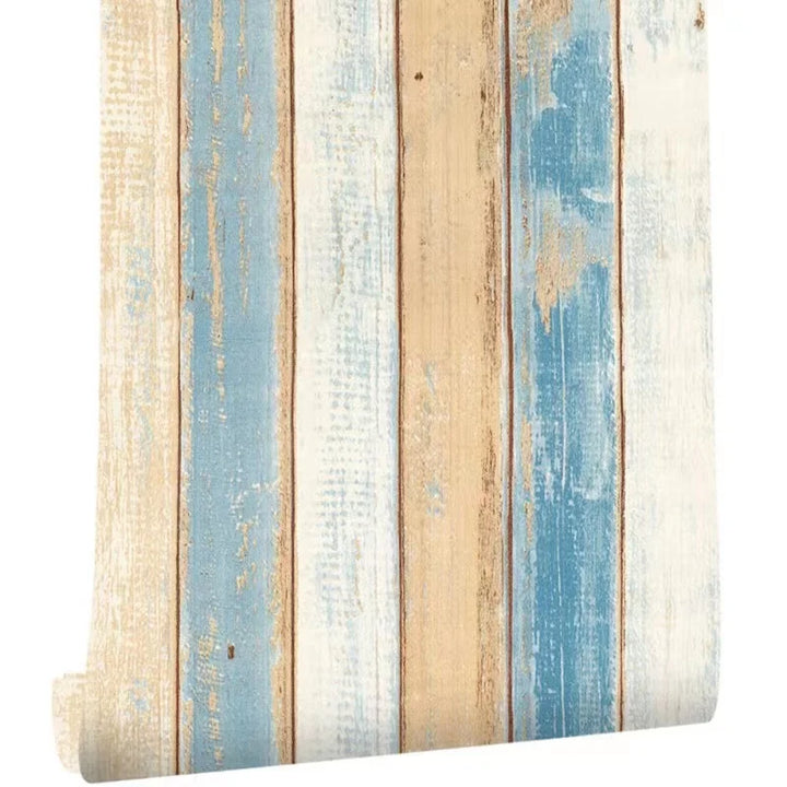 Wood Vinyl Wallpaper Roll Wood Grain Self Adhesive Wallpaper Kitchen Wardrobe Cabinet Furniture Contact Paper Renovation Door