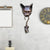 Cat and Mouse Statue Resin Wall Sculpture Pendant Knocker Decoration for Door