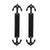 LWZH Sliding Barn Door Pull Handle, Sliding Closet Gate Cabinet Closet Door Handle, Anchor Shaped Handle for Interior Door 265mm