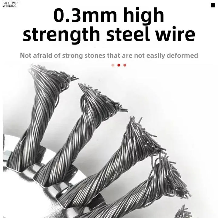 Universal Lawn Mowing Tool Steel Wire Rotary Blade Grass Cutter Garden Care Equipment Lawn Trimmer Accessory