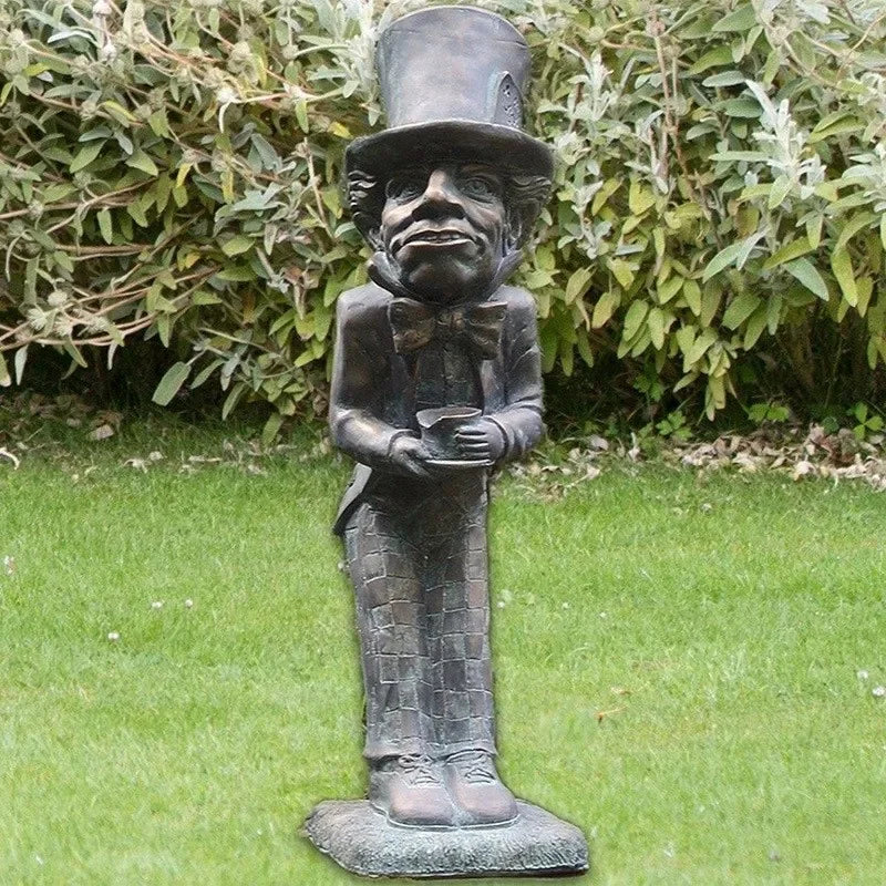 New Alice In Wonderland Garden Statue Caterpillar Rabbit Cheshire Cat Sculpture Resin Crafts Indoor Outdoor