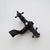 KEMAIDI Bathroom Black Shower Set Wall Mounted 8" Rainfall Shower Faucet 3-functions 2 Cross Handles Solid Brass Shower Fixtures