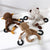 Pet Soothing Toys Dog Making Noise Squeaky  Bear Shaped Plaything Pets Wear Resistant Teeth Cleaning Toy