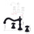 YANKSMART Bathroom Bathtub Retro Spout Golden Polished 3 Pieces Basin Sink Brass Faucets Deck Mounted Cold & Hot Water Mixer Tap