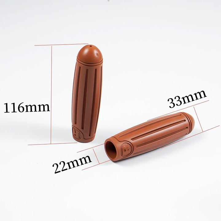 Retro Style Bike Grips 22mm - Bicycle Handlebar Grips For Fixie/Vintage Japanese Cycling Handle Bar Accessories