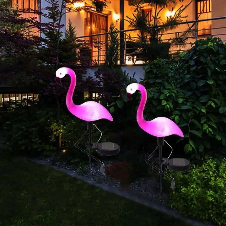 1/3Pcs Solar LED Light Flamingo Lawn Light Garden Light Outdoor Waterproof Pink Flamingo Lights Landscape Lighting Garden Decor