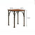 GY60 Industrial Wooden and Iron Dining Set, Creative Water Pipe Table, , Rustic Dining Furniture