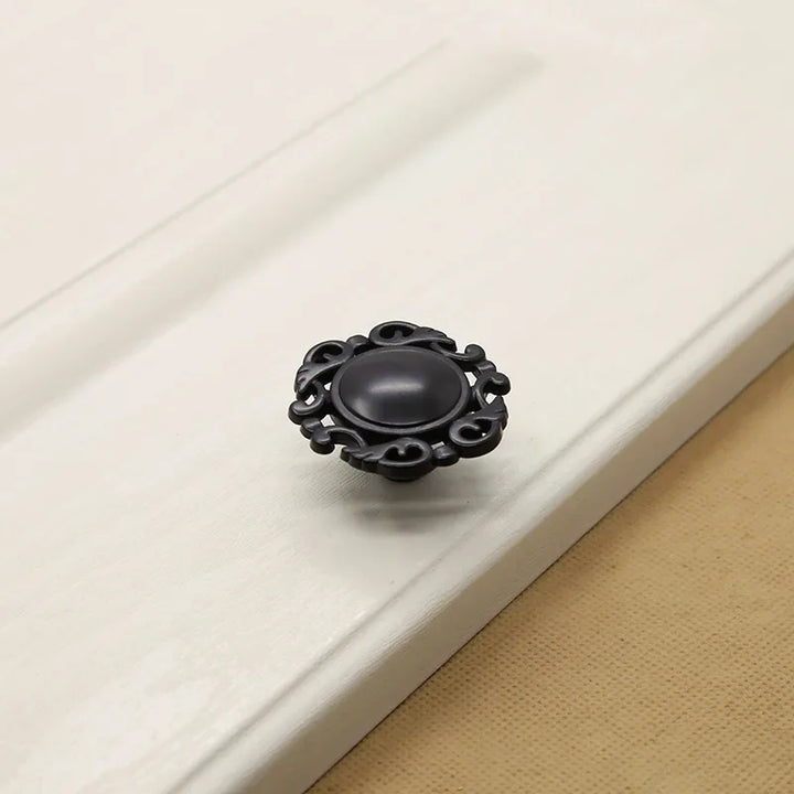 American Style Piano Black Hardware Cabinet Knob Handle European Style Garden Cabinet handle  Cabinet Knob Door Pull