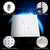 KEMAIDI Rainfall Bathroom Shower Head with Square Gooseneck Shower Arm Brass Wall Mount Shower Arm Bathroom Shower Head Set
