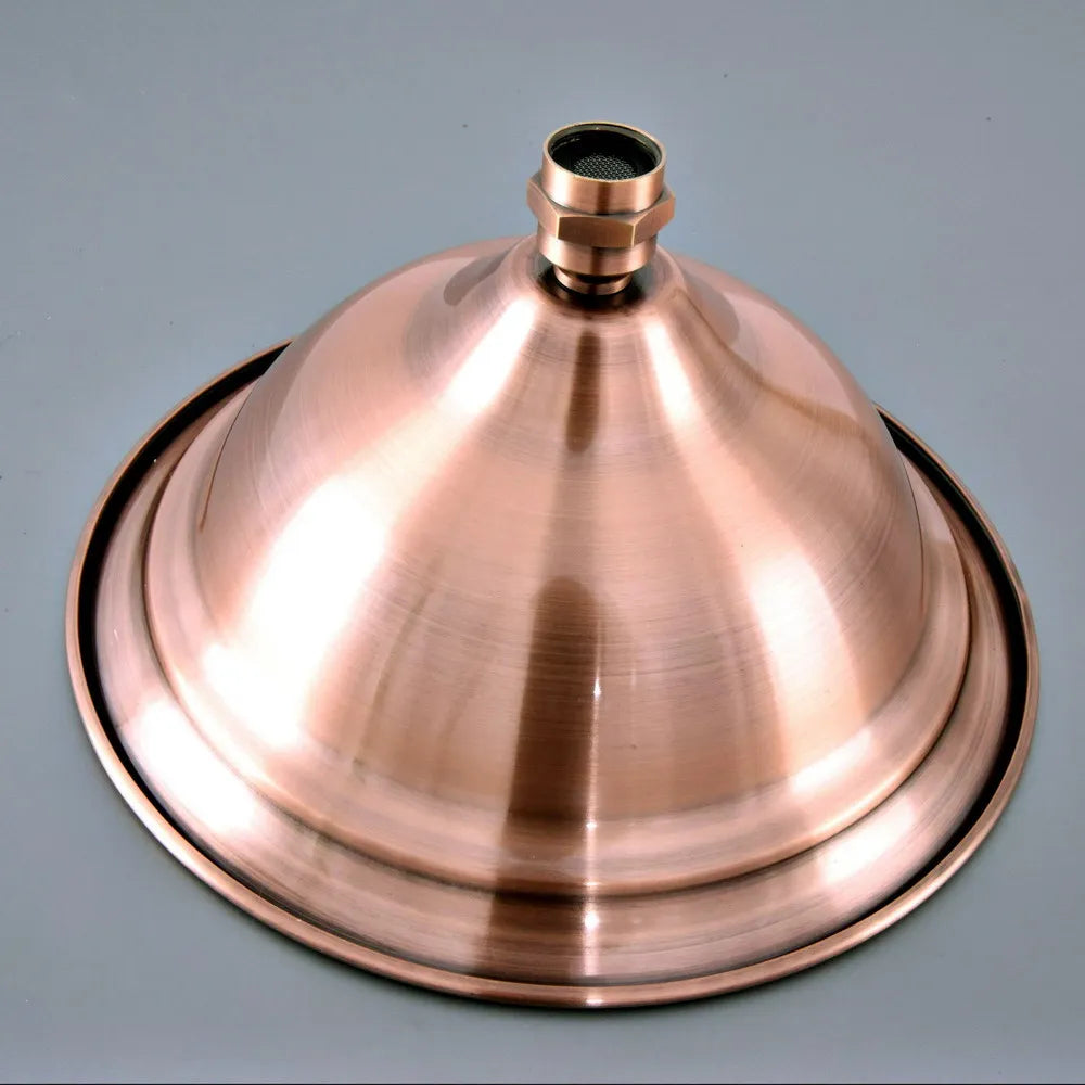 Bathroom Accessory /Antique Red Copper Bathroom 8" inch Round Rainfall Rain Shower Heads & Wall Mounted Shower Arm  Lzh374