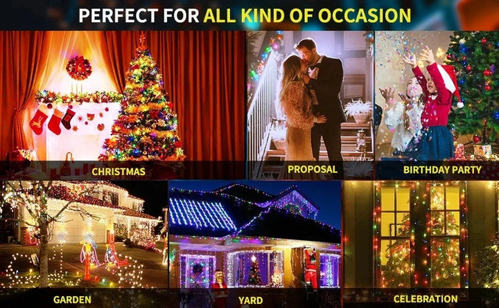 Large Solar Panel Fast Charge Lamp Outdoor Solar String Fairy Light Waterproof Garland String Lights