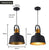 LED Pendant Lights Vintage Loft E27 And 12W Aluminum Dining Lamp Wood Hanging Lightings