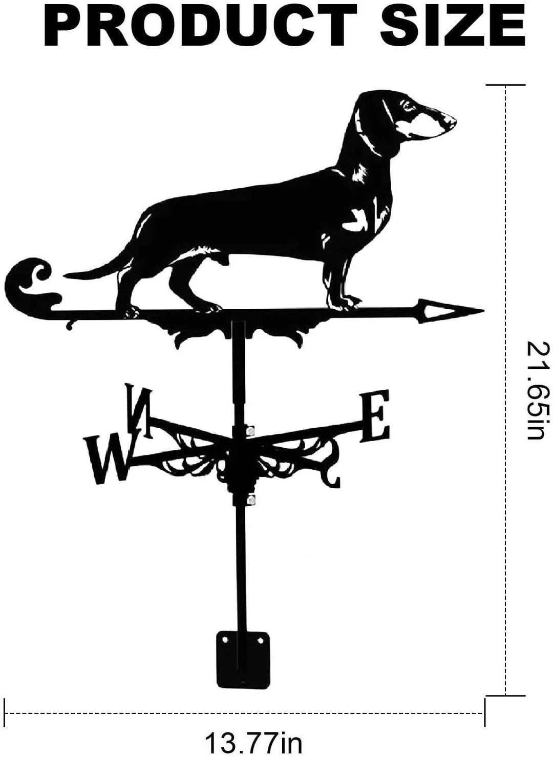 Metal Weathervane,Witch Iron Weather Vane,Sea Rover Wind Direction Indicator,Garden Outdoor Roof Decoration,