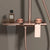 Rose Gold Shower Faucet Bathroom Hot Cold Mixer Bath Shower System Bathtub Wall Mount Round SPA Rainfall Luxury Set