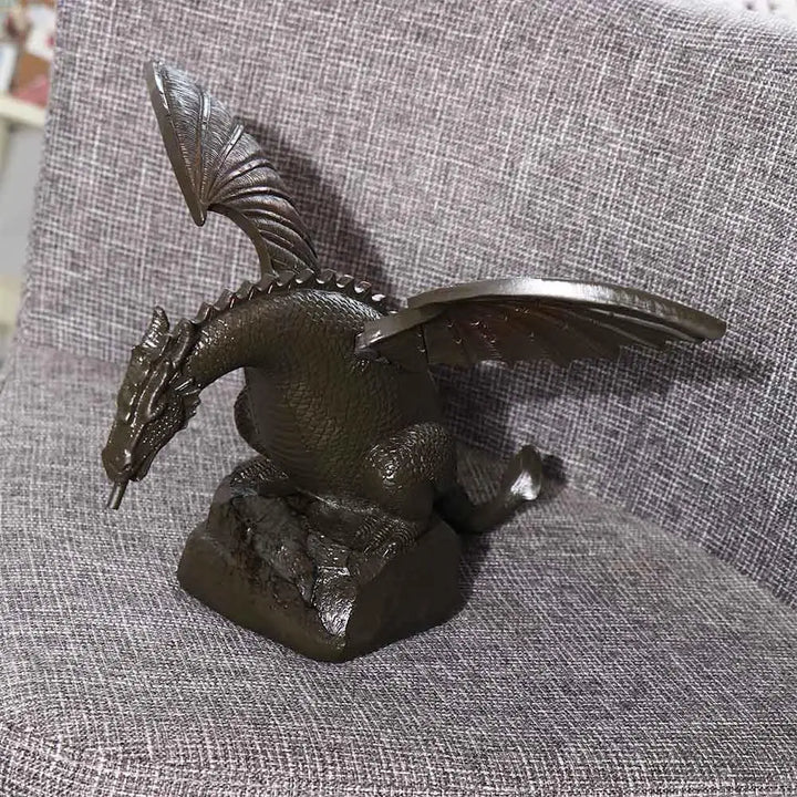 Realistic Garden  Spray  Resin Water Spray Dragon Staue Outdoor Decoration
